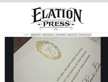 Tablet Screenshot of elationpress.com